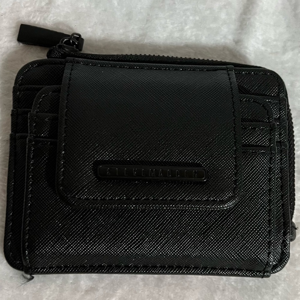 Steve Madden Black Slim Wallet